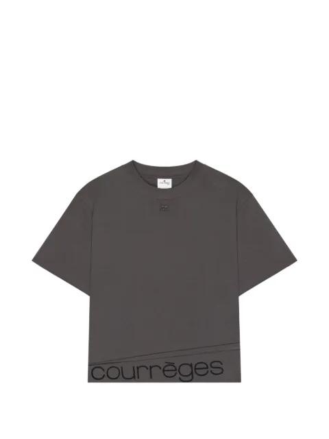 Courrèges twisted logo T-shirt