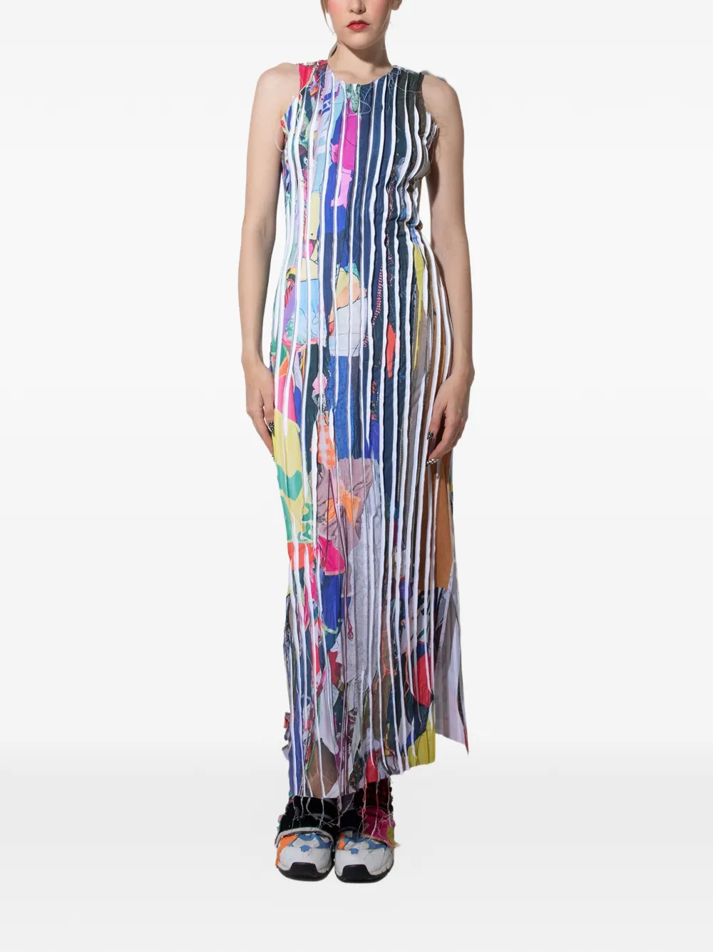 Borbala Maxi-jurk met print - Blauw