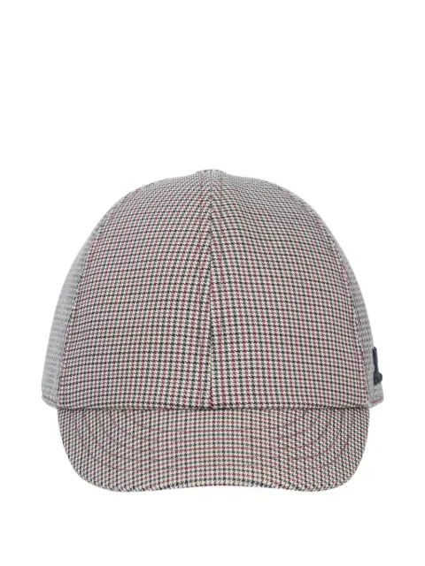Courrèges houndstooth logo cap