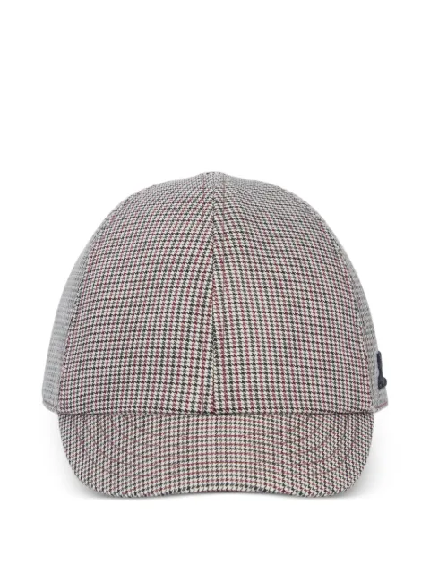 Courrèges houndstooth logo cap