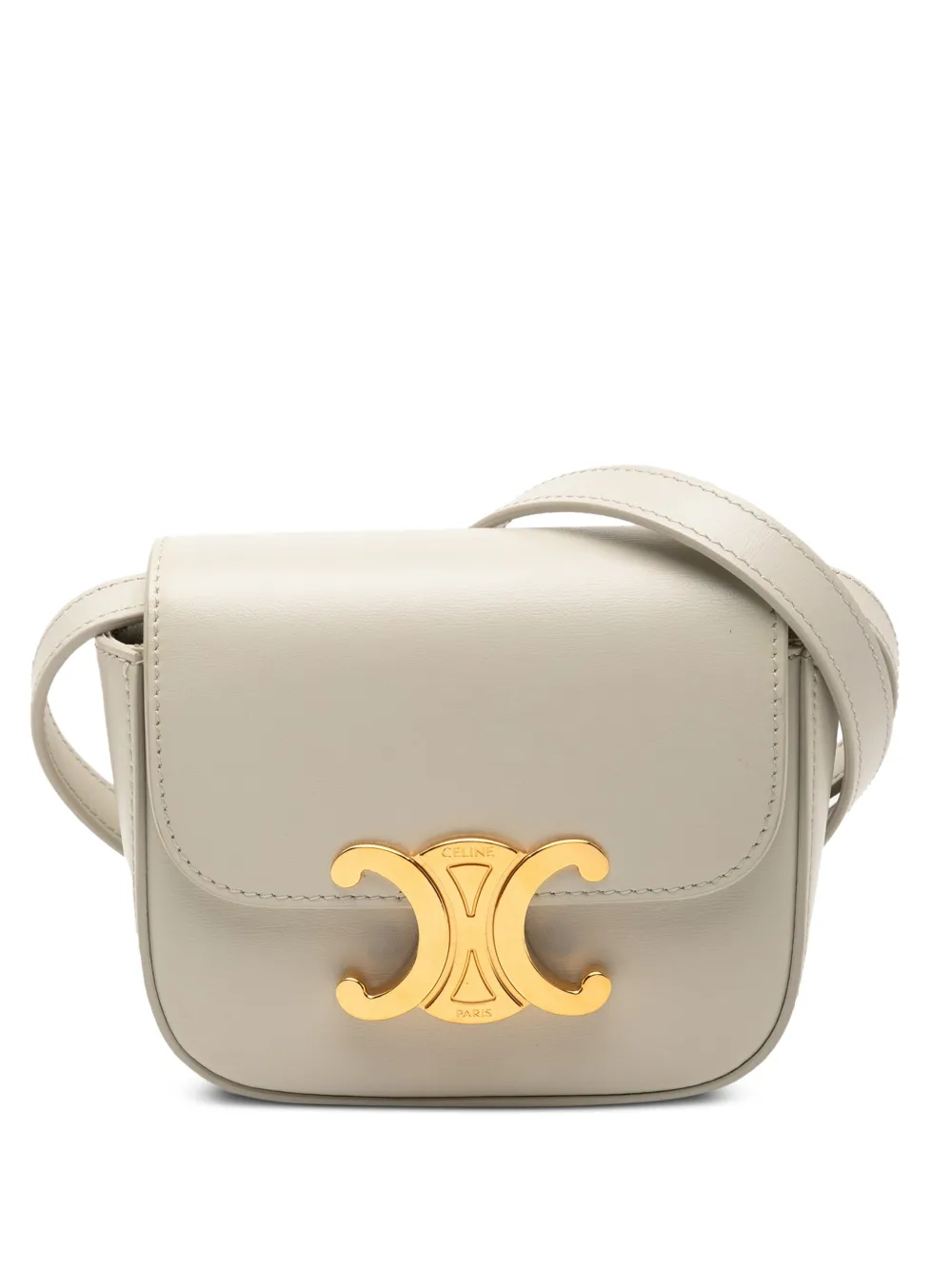 Celine Pre-Owned 2022 Mini Calfskin Claude crossbody bag - Marrone