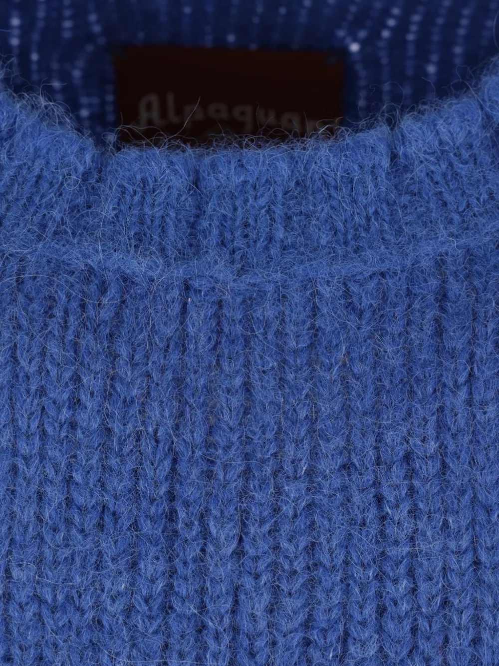  Monitaly Ribbed Crew-neck Sweater - Blue 