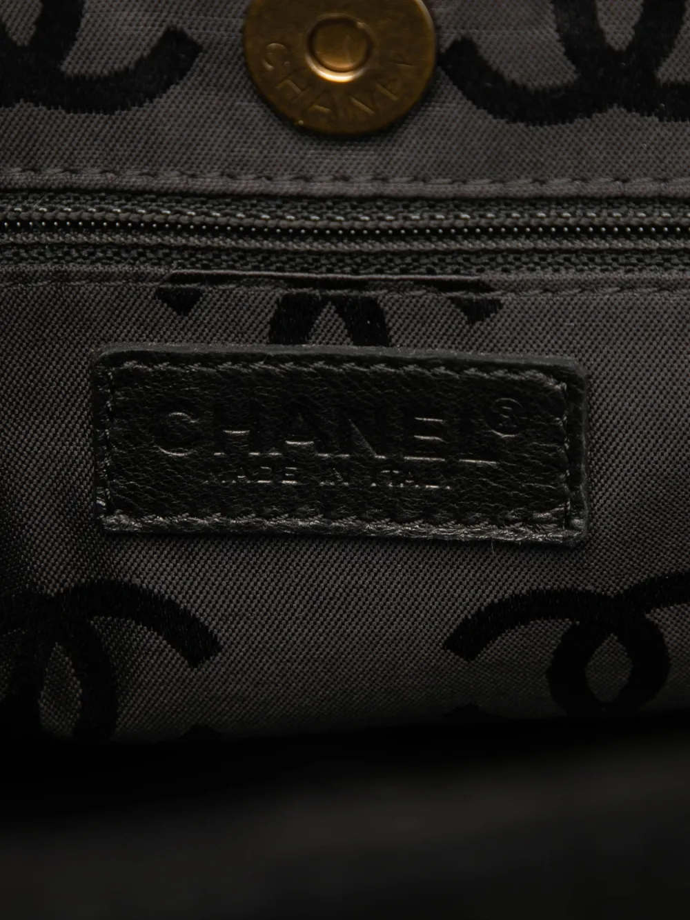 CHANEL Pre-owned 2002-2003 Cc Suede Caviar Stitched Tote Bag In Black