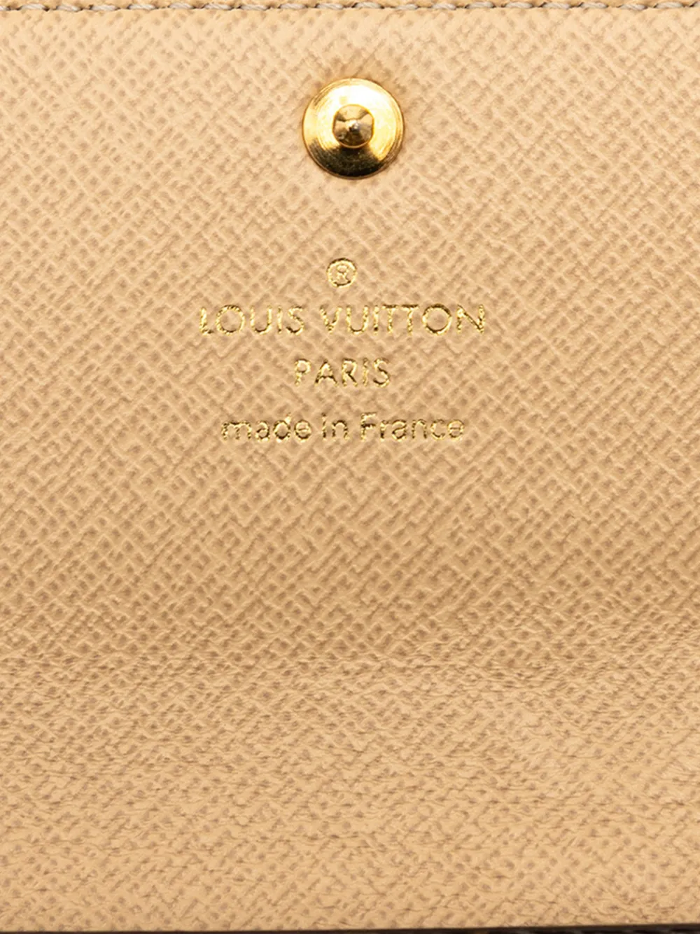 Pre-owned Louis Vuitton 2007 Monogram Dentelle Sarah Wallet Long Wallets In Brown