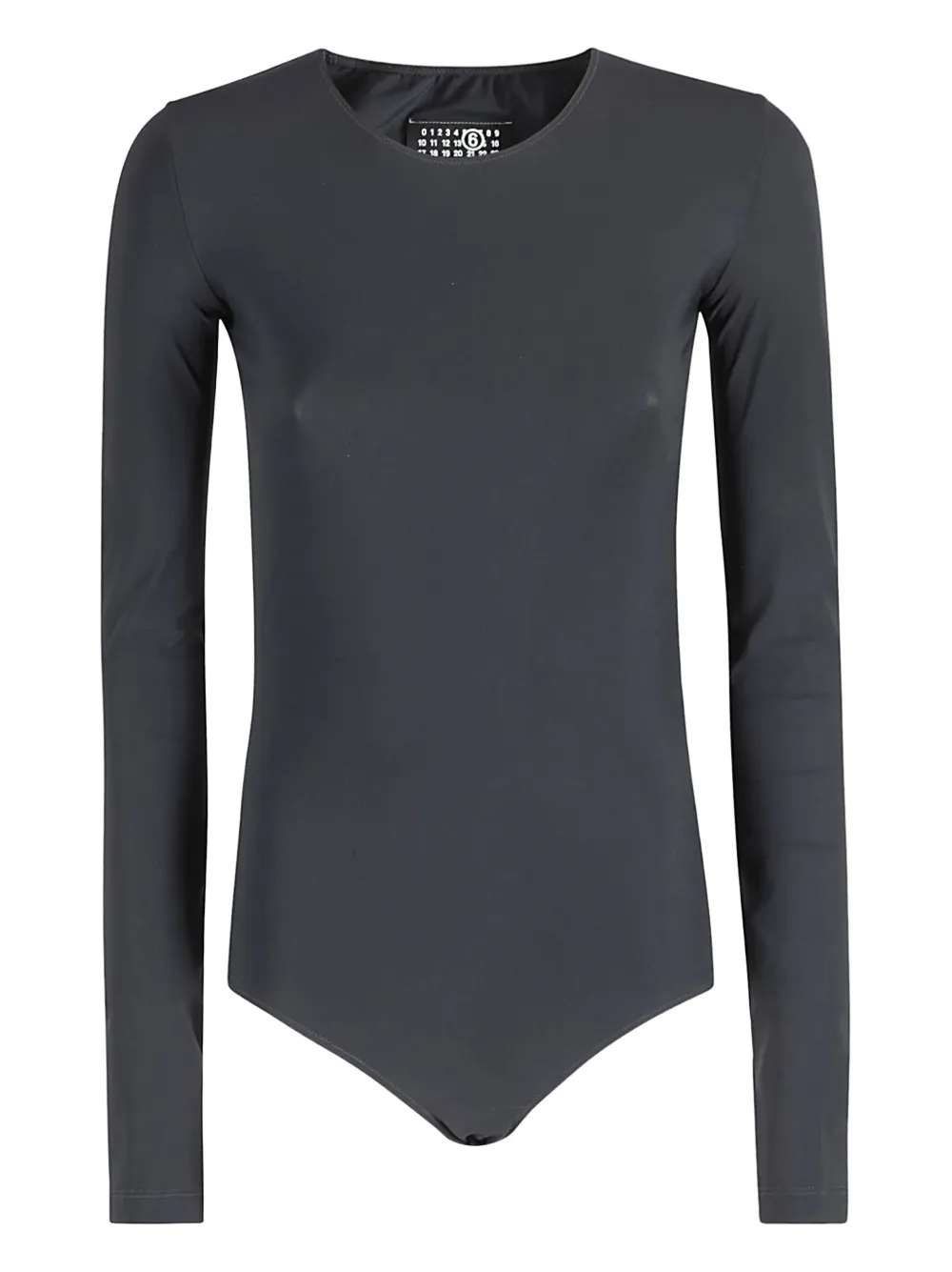 MM6 Maison Margiela Body con maniche lunghe - Nero