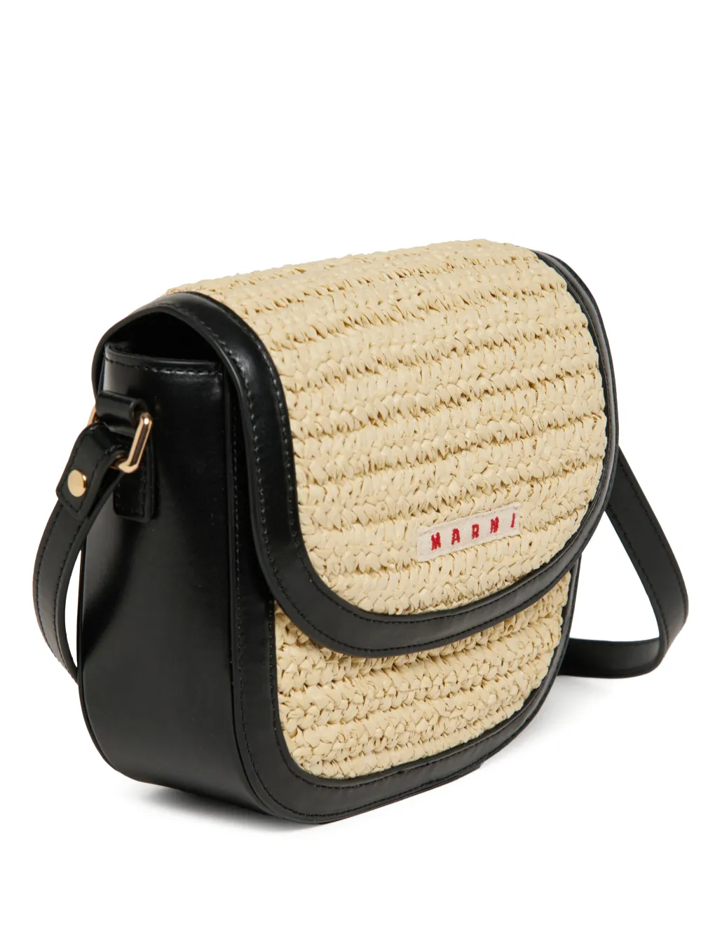  Marni Kids Logo-patch Shoulder Bag - Neutrals 