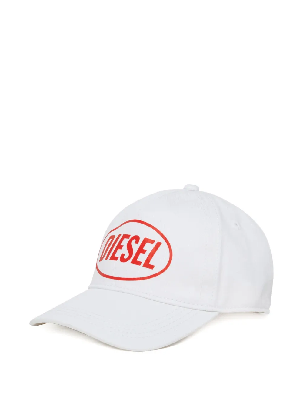 Diesel Kids Cappello da baseball con logo - Bianco