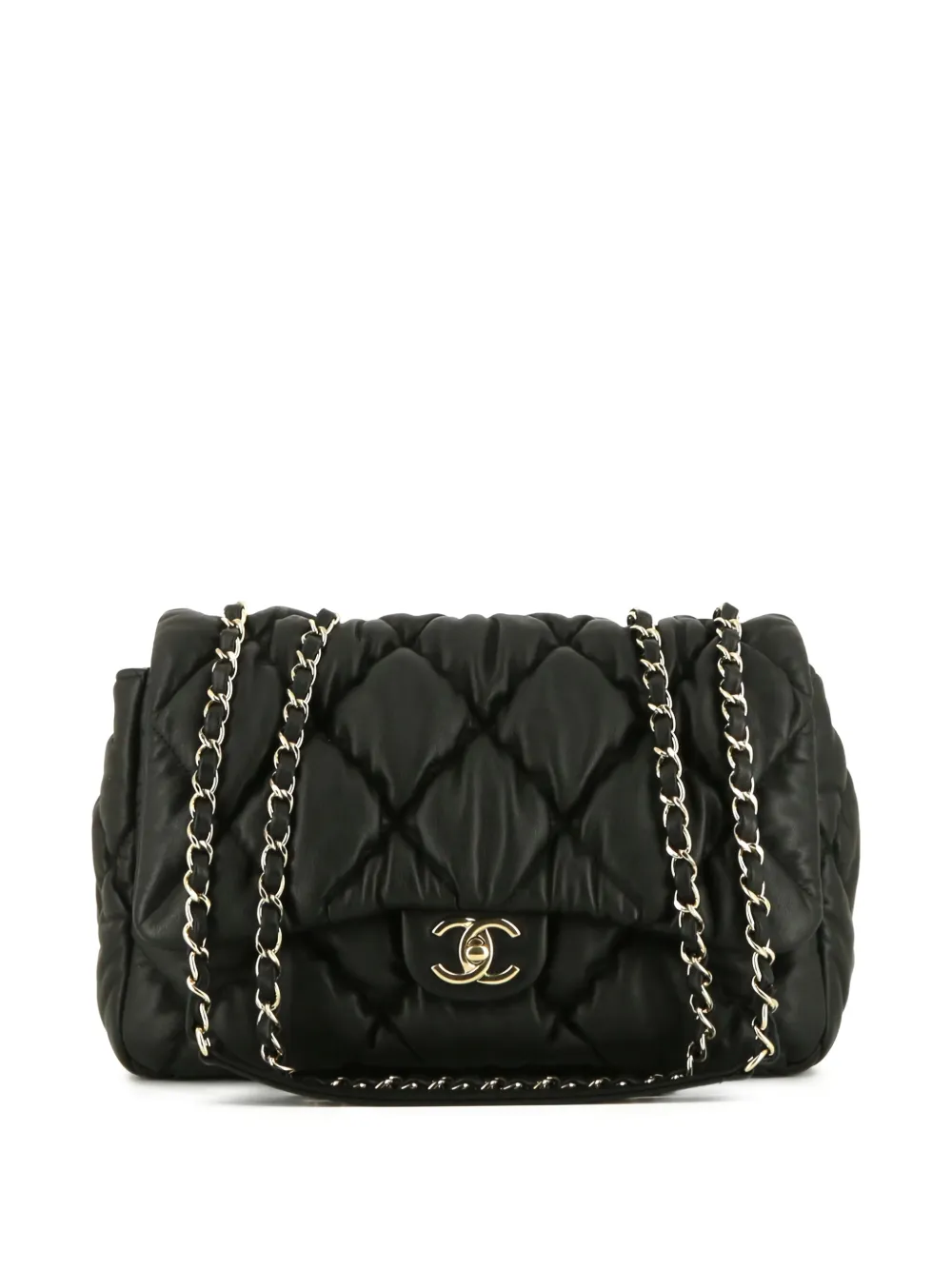 CHANEL Pre-Owned 2010s quilted chain cross-body bag - Nero