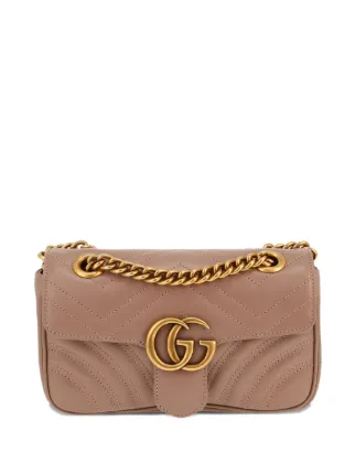 Gucci Pre-Owned 2020s GGマーモント キルティング ショルダーバッグ S