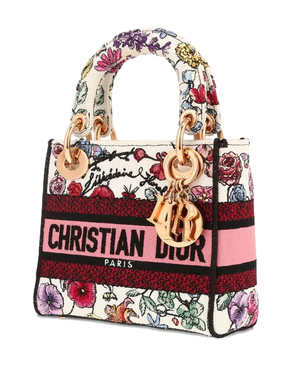 Christian Dior Pre-Owned 2020s Lady D-Lite floral-pattern Mini Bag