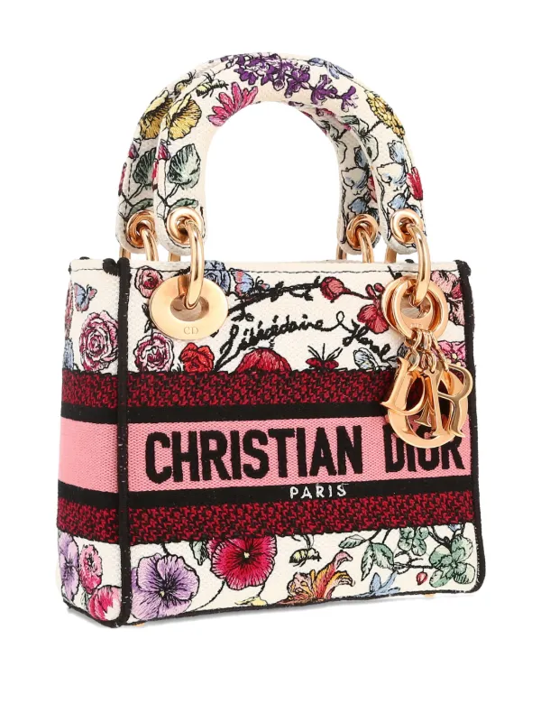 Christian Dior Pre-Owned 2020s Lady D-Lite floral-pattern Mini Bag