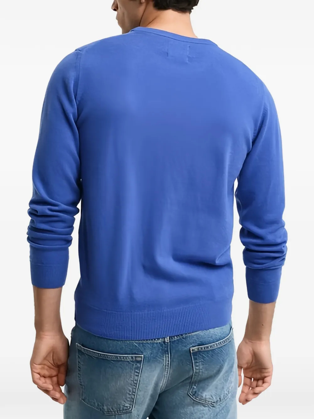 Gant Sweater met logo Blauw