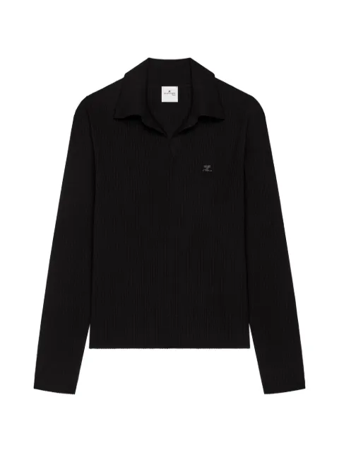 Courrèges ribbed polo shirt