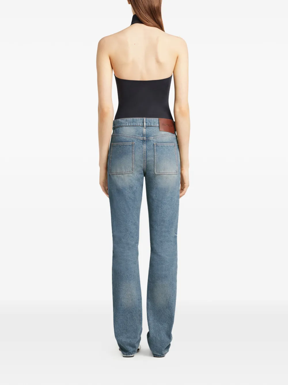Courrèges Round Helm jeans Blauw