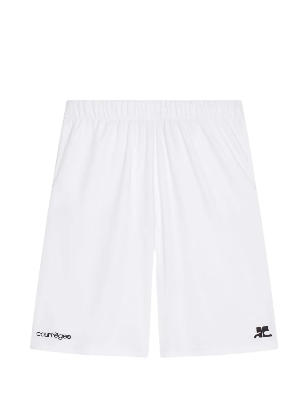 Courrèges Shorts met elastische tailleband Wit