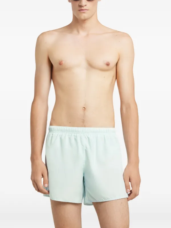 Courrèges Back-pocket Swim Shorts in Green