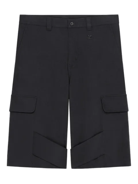Courrèges cargo-pocket cotton shorts