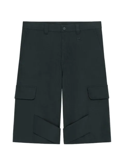 Courrèges utility chaps cotton shorts