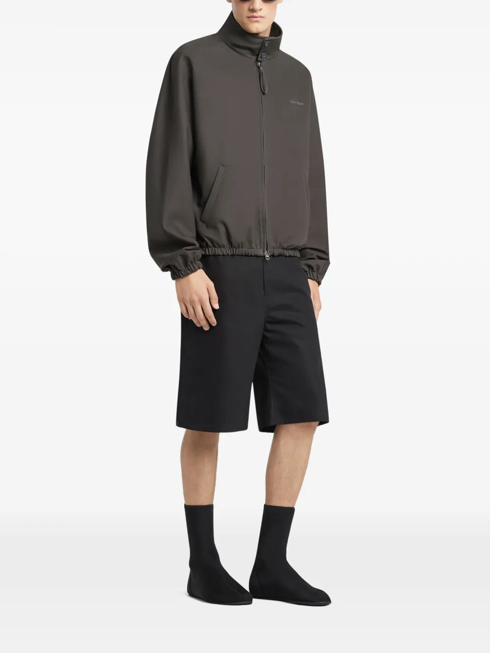 Courrèges Zip Jacket In Gray