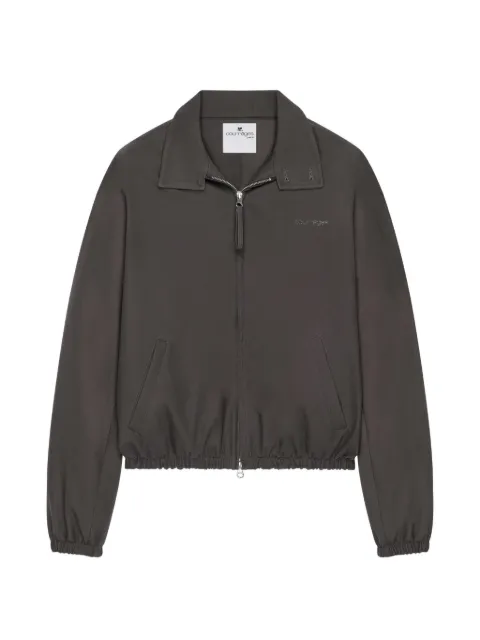 Courrèges cotton zipped bomber jacket