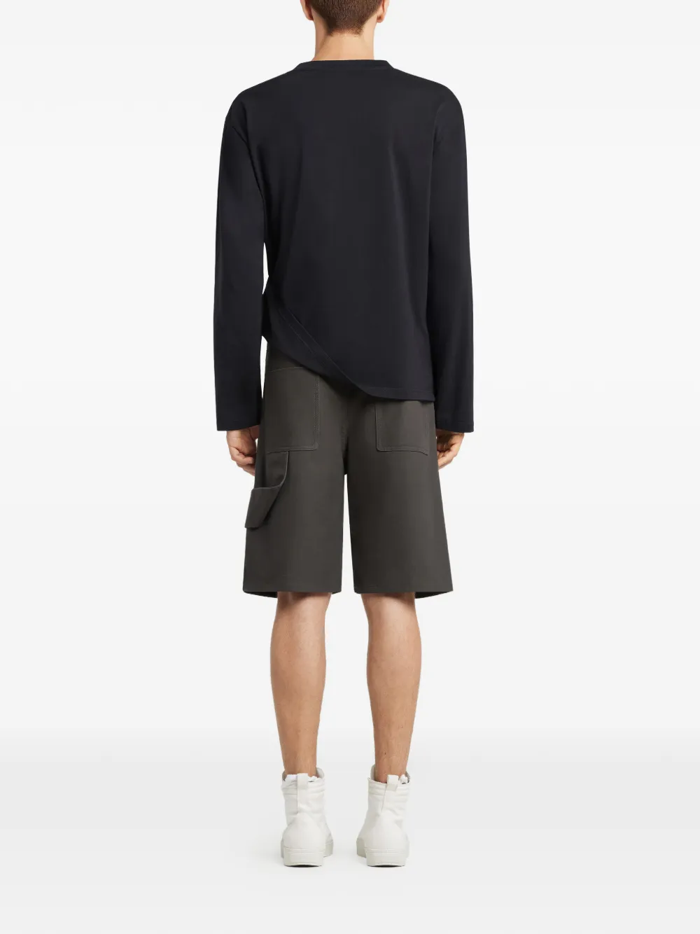 Courrèges Hammer shorts met knoopsluiting Grijs