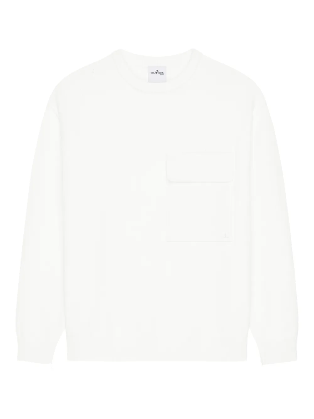 Courrèges Maglione girocollo - Bianco