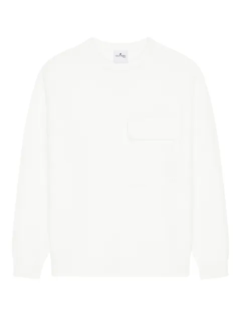 Courrèges chest-pocket crew-neck sweater