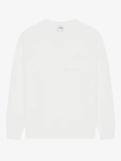 Courrèges chest-pocket crew-neck sweater