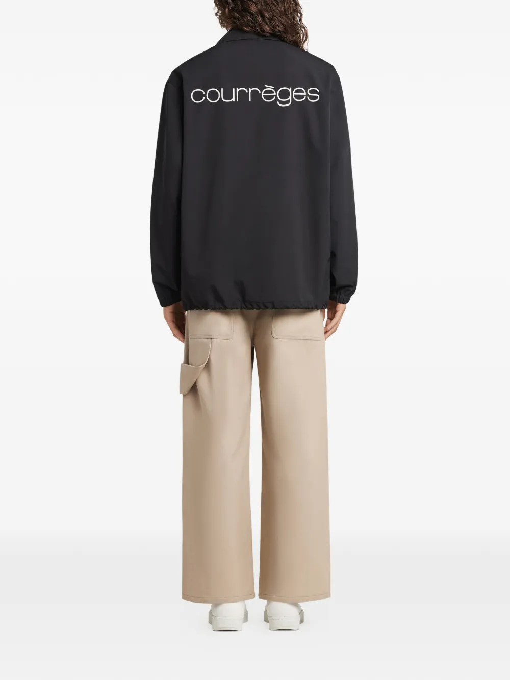 Courrèges Jas met knopen Zwart