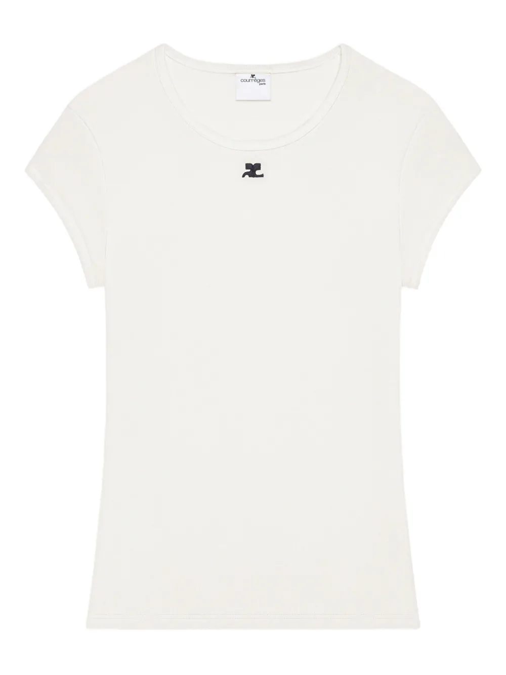 Courrèges playera con logo estampado | blanco | Image 1