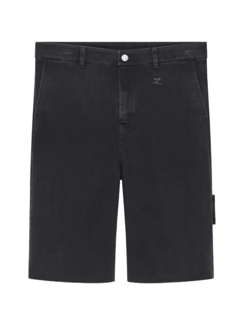 Courrèges Hammer Shorts mit Logo-Patch