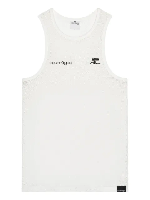 Courrèges linne med grafisk logotyp