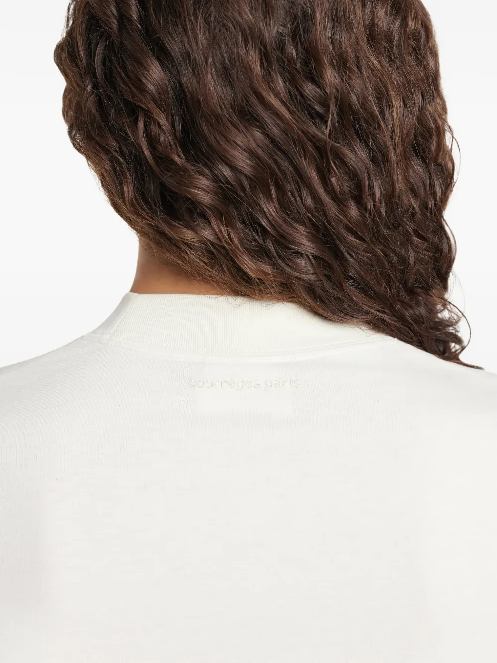 Courrèges T-shirt met logo Wit
