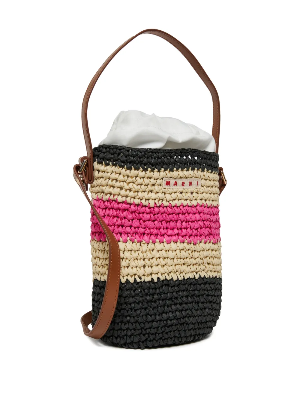 Marni Kids Schoudertas met logopatch Zwart