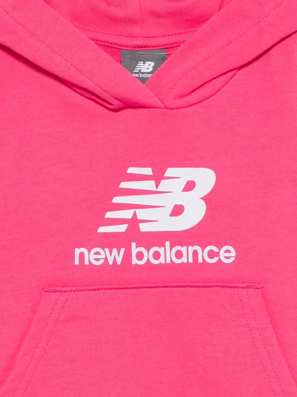 New Balance Kids Hoodie met buidelzak Roze