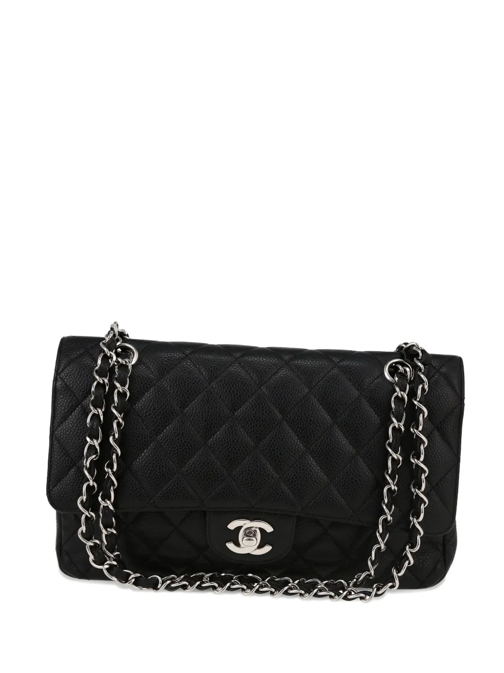 Pre-owned Chanel 2008 Timeless Classic Quilted Cross-body Bag In Black