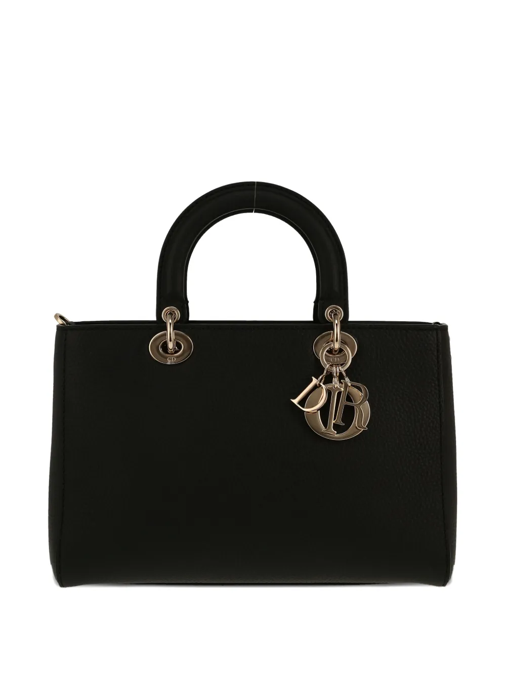 Christian Dior Pre-Owned 2020s Lady Dior grained-leather handbag - Nero