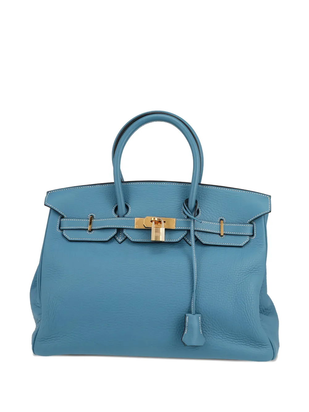 Hermès Pre-Owned 2003 Birkin 35 double-handles handbag | Blue | Image 1