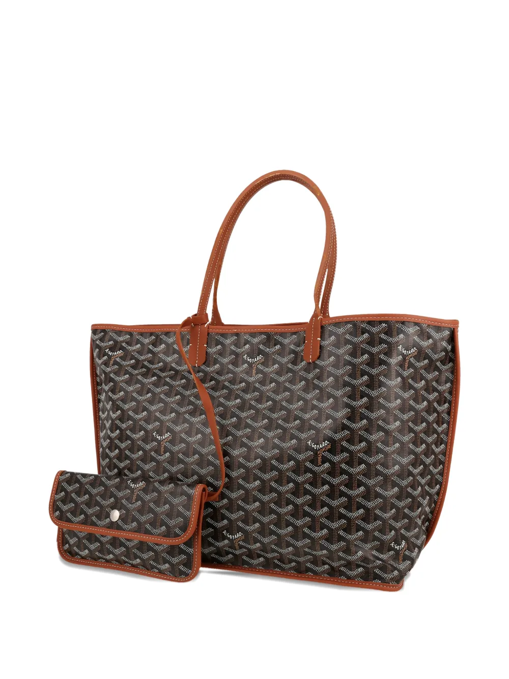 Pre-owned Goyard 2020s Anjou Monogram Tote Bag In Black