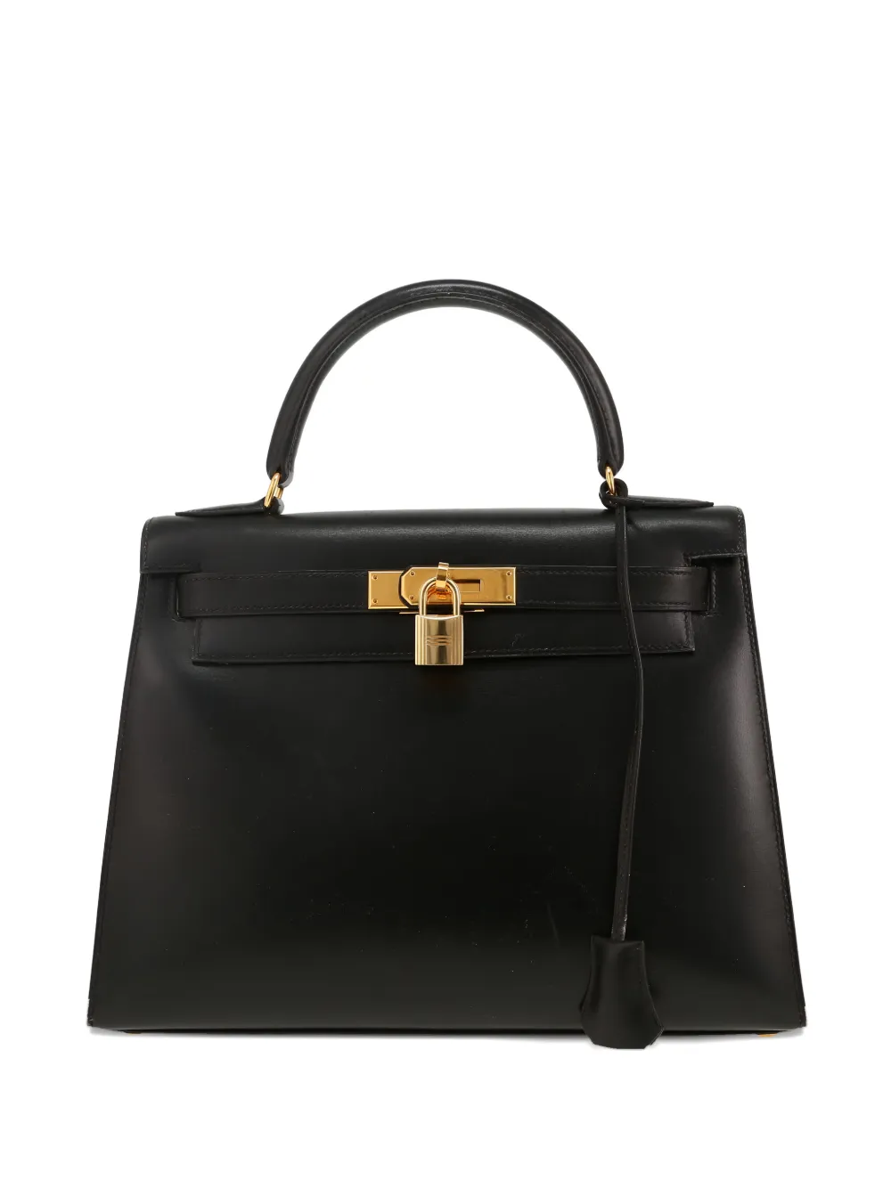 Hermès Pre-Owned 1971 Kelly 28 leather handbag - Nero