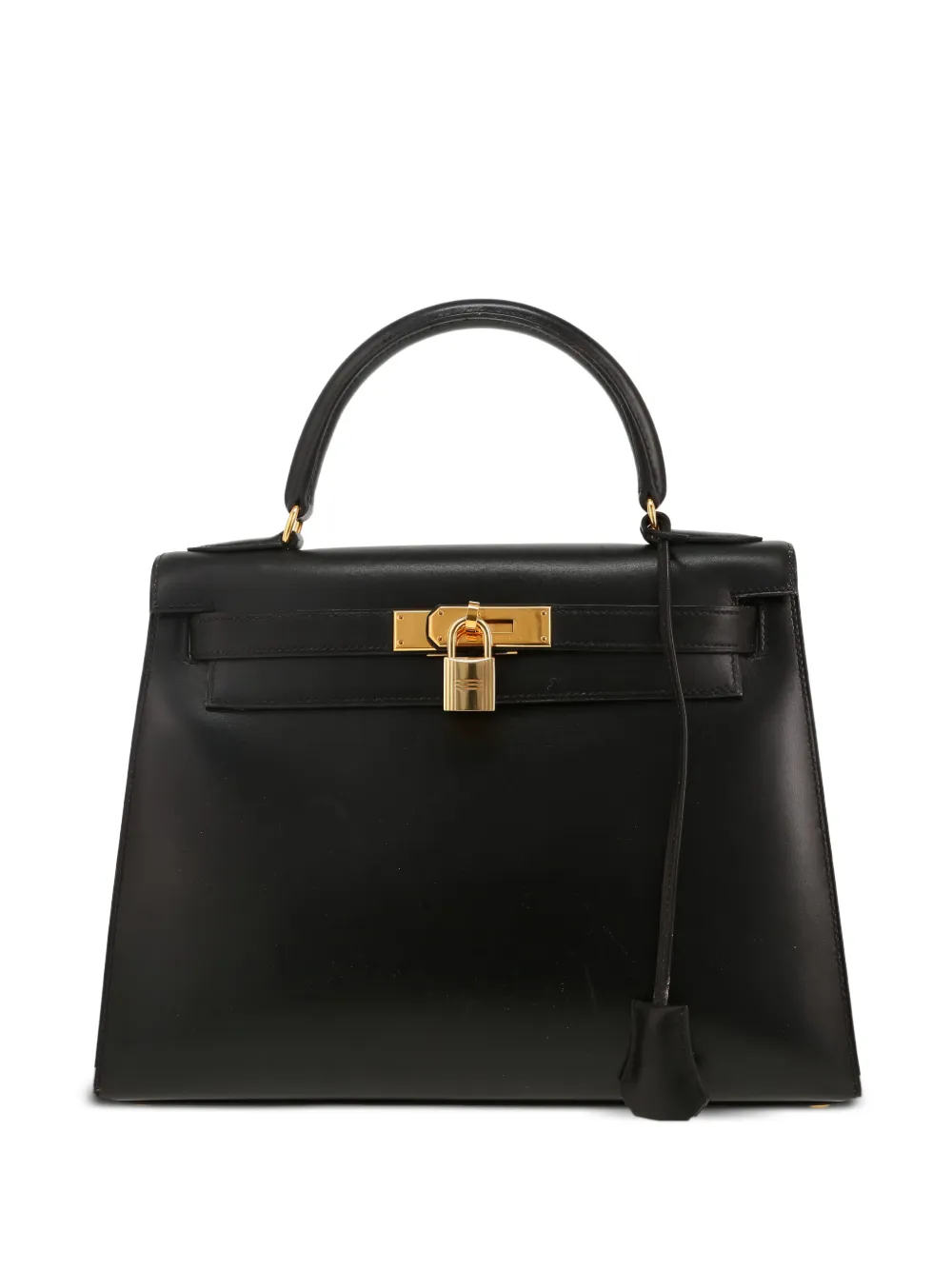 Hermès Pre-Owned 1971 Kelly 28 leather handbag - Black