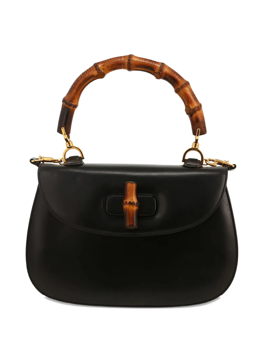 Gucci Pre-Owned 1990's medium Bamboo tote bag - Nero