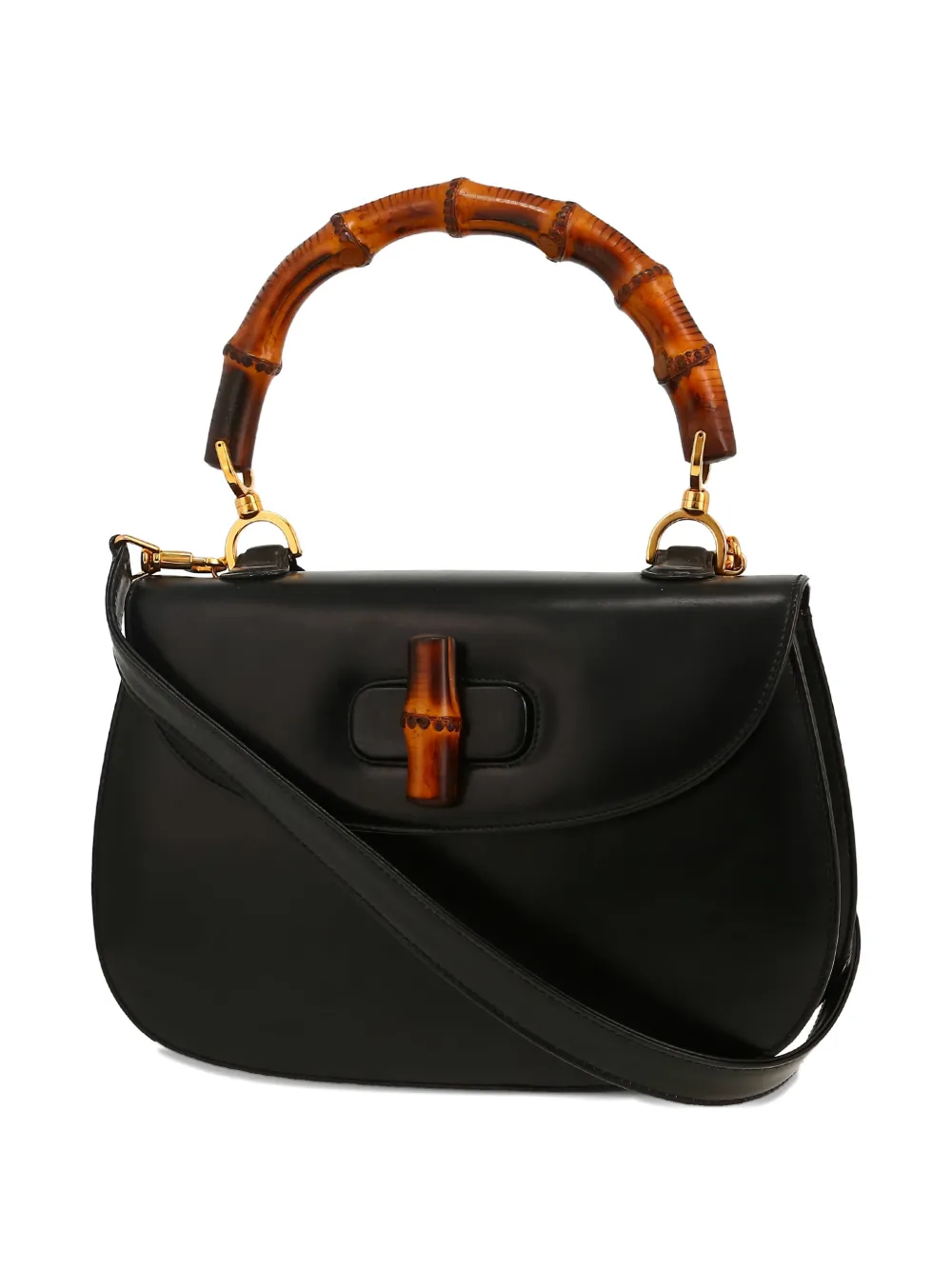 Gucci Pre-Owned 1990's medium Bamboo shopper Zwart