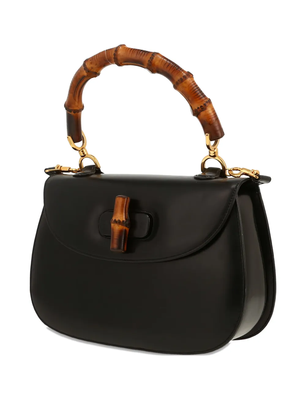Gucci Pre-Owned 1990's medium Bamboo shopper Zwart