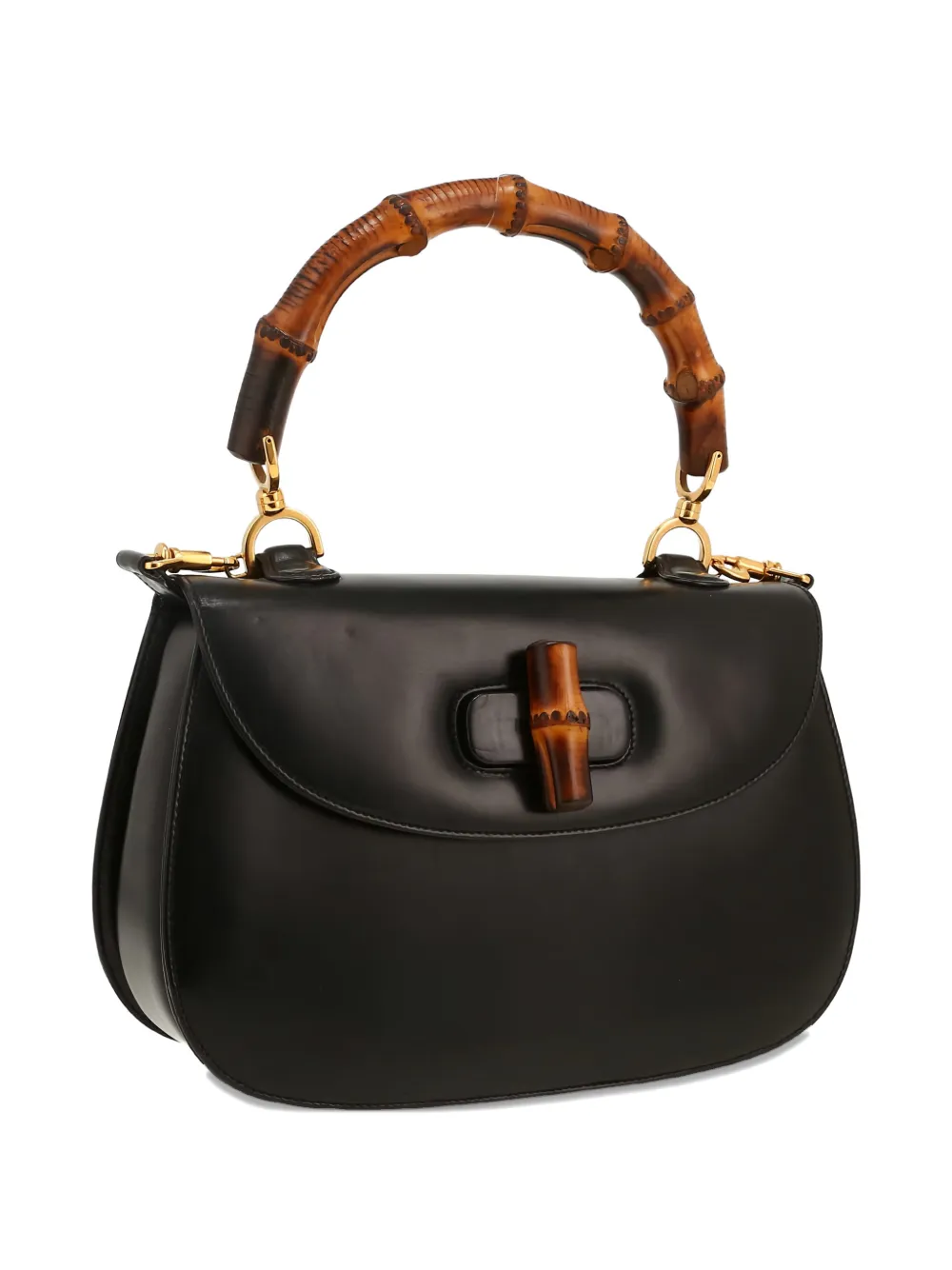 Gucci Pre-Owned 1990's medium Bamboo shopper Zwart