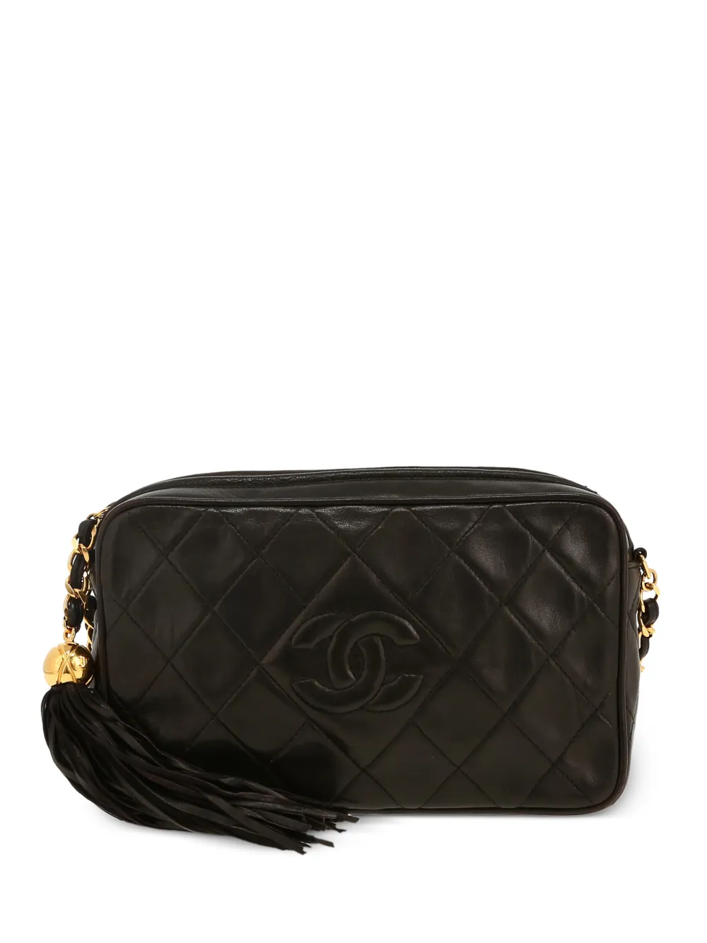 CHANEL Pre-Owned 1994 quilted tassel crossbody bag - Nero
