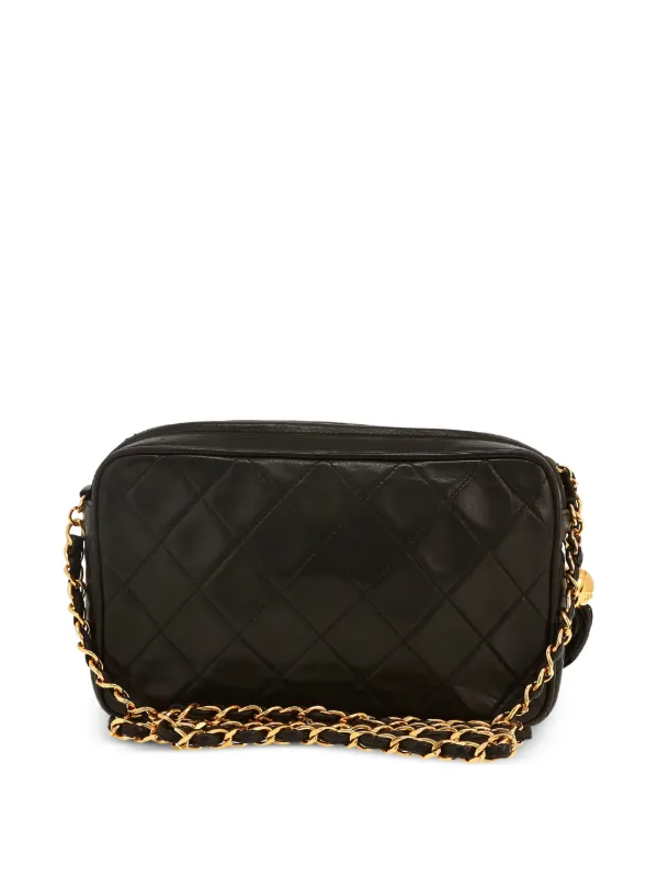 ショルダーバッグ Chanel bag Chanel Paris-Salzburg Quilted Saddle Bag - Black Crossbody Bags