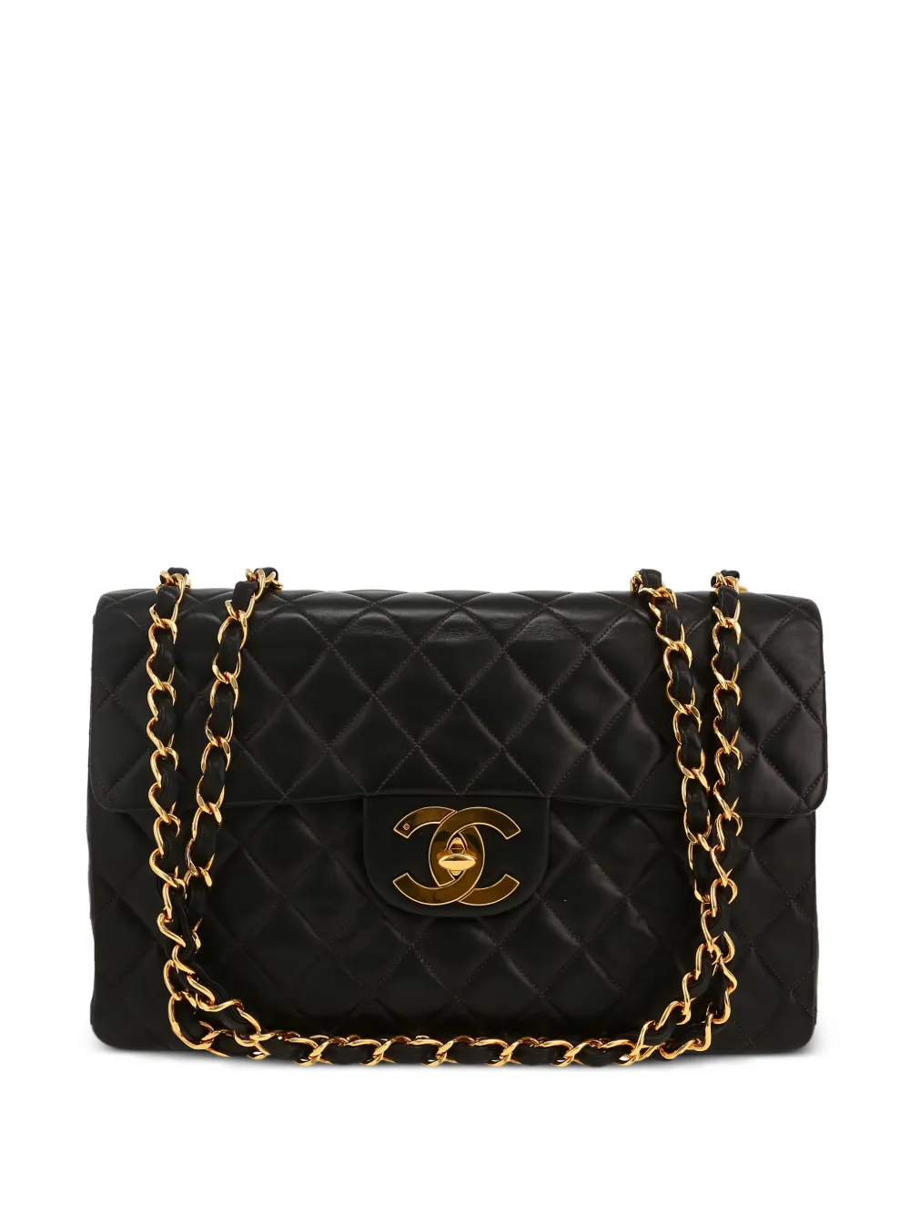 CHANEL Pre-Owned 1996 Timeless Maxi Jumbo quilted shoulder bag - Nero