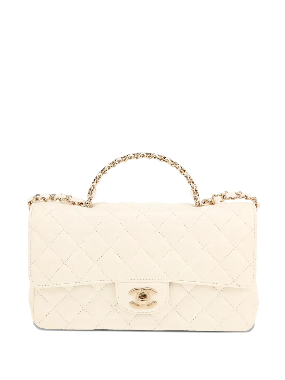 CHANEL Pre-Owned 2020's quilted top-handle tote bag - Toni neutri