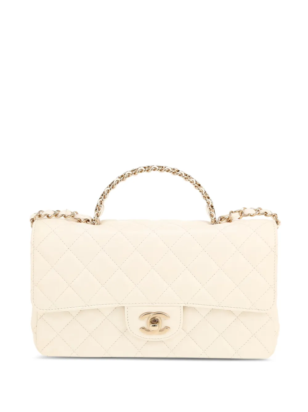 CHANEL Pre-Owned 2020's quilted top-handle tote bag - Toni neutri